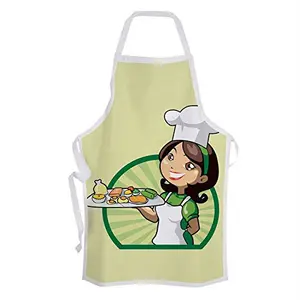 Christmas Vibes Cotton Kitchen Apron - 1 pc Printed Apron Quirky Apron Funny Apron Gifts for Cook Gift for Chef Gift for Wife Gift for mom AP00097