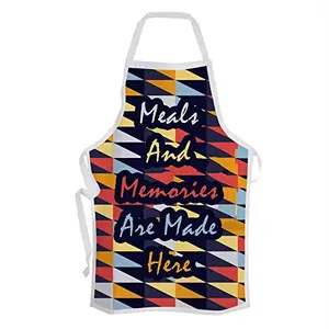 Christmas Vibes Cotton Kitchen Apron - 1 pc Printed Apron Quirky Apron Funny Apron Gifts for Cook Gift for Chef Gift for Wife Gift for mom AP00141