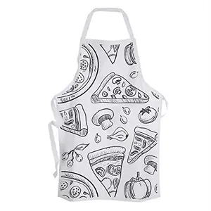 Christmas Vibes Cotton Kitchen Apron - 1 pc Printed Apron Quirky Apron Funny Apron Gifts for Cook Gift for Chef Gift for Wife Gift for mom AP00084