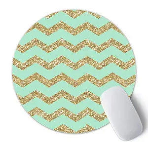 Christmas Vibes Printed Anti Skid Round Mouse Pad for Desktop Computer PCs and Laptops (Pack of 1) Gaming Mouse Pad Round Mousepad RMP31