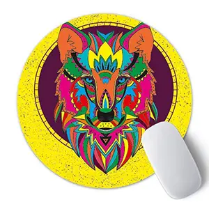Christmas Vibes Printed Anti Skid Round Mouse Pad for Desktop Computer PCs and Laptops (Pack of 1) Gaming Mouse Pad Round Mousepad RMP100