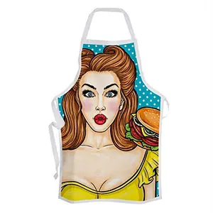 Christmas Vibes Cotton Kitchen Apron - 1 pc Printed Apron Quirky Apron Funny Apron Gifts for Cook Gift for Chef Gift for Wife Gift for mom AP00082