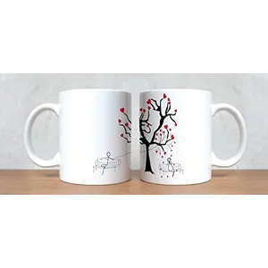 Christmas Vibes Couple Mug - (2 pc) Gift for Couples