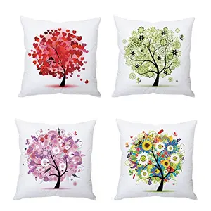 Christmas Vibes Tree Art Cushion Covers(4 Pieces)