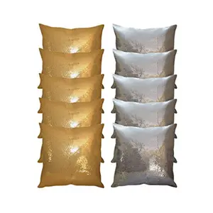 Christmas Vibes Sequin Cushion Covers (10 Pieces)