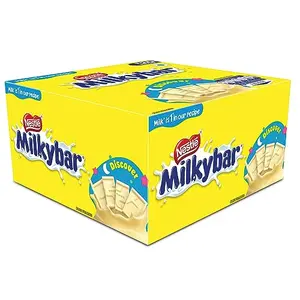 MILKYBAR Nestle Tablet Made With Milk  Yummy & Creamy Treat 540 G (24 Units X 22.5G)