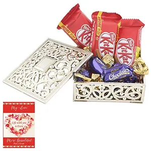 SFU E Com Choclairs & Nestle Chocolate Gift Box | Valentine Chocolate with Love Greeting Card | Valentine Chocolate Hamper | 198