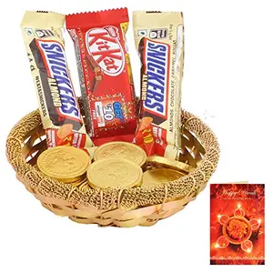 SFU E Com Nestle Choco Hamper| Diwali Chocolate Gift | Premium Diwali Chocolate Gift with Greeting Card | Chocolate Gift for Diwali New Year Wishes | 311