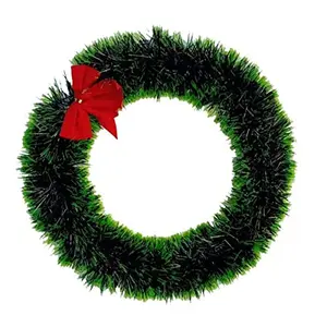 Christmas Vibes Christmas Wreaths for Front Door Tree Decoration Xmas Wreath Wall Hanging Ornaments Home Decorations
