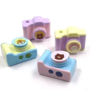 Christmas Vibes Mini Camera Pencil Sharpeners Kids Birthday Return Gift Party Favours for Home Pack of 2