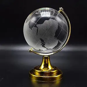 Christmas Vibes Crystal Globe for Office Table/Fengshui/Success/Student/Education/Home Decor/Paper Weight/Financial Luck and Business Growth/Vastu Decorative Showpiece Paper Weight (8 cm)