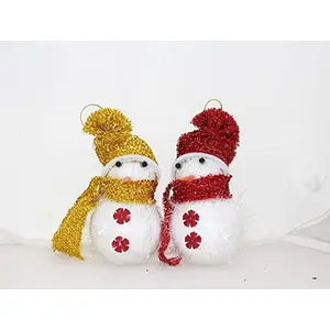Christmas Vibes Christmas Decoration Snowman Tree Hanging Ornament - Pack of 3