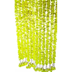 Festive Vibes 4 Pcs Artificial Blossom Flower String Garland ladi for Decoration Festival Navratri Diwali ChristmasMarriages Temple and Home/Office Inauguration (Yellow5 Ft Long)