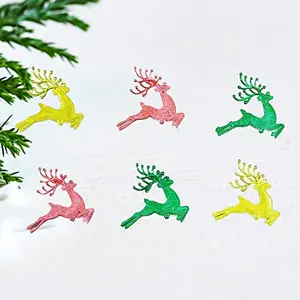 Christmas Vibes 6 Pcs Reindeer for Christmas Tree Decoration Hanging Ornaments(Small)