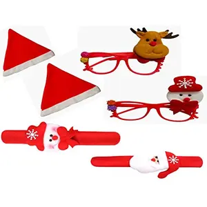 Christmas Vibes Christmas Cap Band & Goggles Accessories for Kids Party Decoration Festival Fun