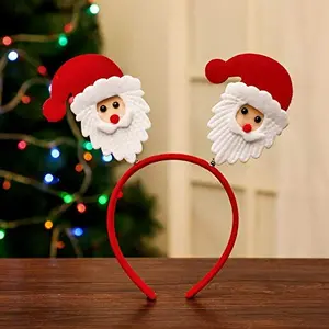 Christmas Vibes Hot Christmas Headband/Hairband Santa Xmas Party Decor Double Hair Band Clasp Head Hoop Missing