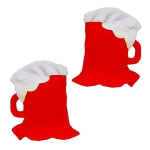 Christmas Vibes Red Beer Mug Shape Hat