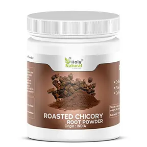 Holy Natural Roasted Chicory Root Powder (400 gm) Coffee Substitute Sugar-free Caffeine Free Improves sugar level For Milkshake Smoothies Black Coffee Cold Coffee and Beverages.