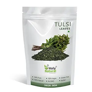 Holy Natural Tulsi Leaves 200 Gm | Queen of Herbs | Dried Tulsi Leaves Dried Tulsi Buds | Tulsi leaves also called Holy Basil (Ocimum tenuiflorum) tulasi and Indian Basil