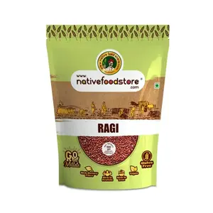 Nativefoodstore Ragi/Finger Millet/Nachani/Mundua/Mandika/Marwah/Kezhvaragu/Kelvaragu/Keppai/Ragi/Ragula/Ragi Chodi/Panji Pullu/Nagli/Nachni/Mandhuka/Mandhal/Nagli/Bavto-500GMS
