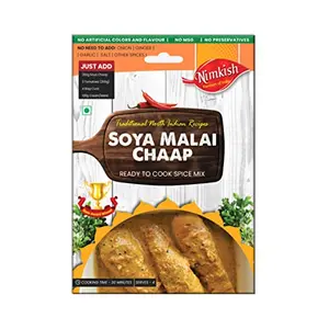 Nimkish Soya Malai Chaap 50g Easy to Use Spices Instant Cooking Tasty Veg Meals