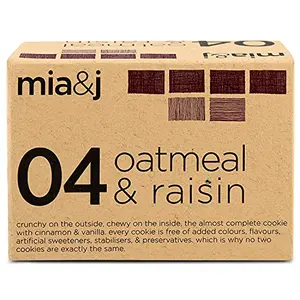 MIA&J Oatmeal & Raisin Cookie The Almost Perfect Cookie All Butter Crunchy & Chewy Cinnamon & Vanilla 140 Grams