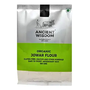 Ancient Wisdom Organic Jowar Flour (Sorghum) 500 GM