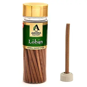 The Aroma Factory Loban Dhoop Sticks (0% Charcoal) dhoopbatti with Stand 100g