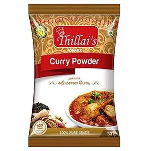 Thillais Masala Indian Curry Masala Powder 50 Gm 100% Natural Spices