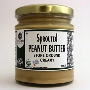 Organic Sprouted Peanut creamy natural butter Pure Indian taste cuisine Indian food - Quick cook good for health 150g