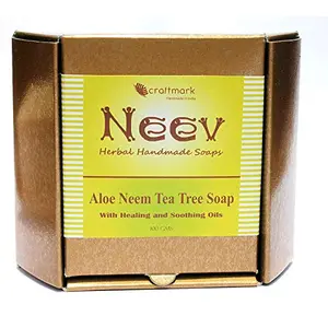 Aloe Vera Neem Tea Tree Soap - Naturally Ayurvedic Bar 75 gms (2.6 OZ)