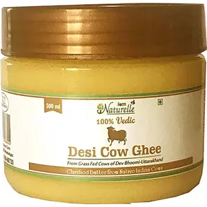 Desi Cow Ghee - 100% Pure From A2 Milk -300 ML (10.14 OZ)