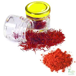 YUVIKA Kesar Powder - Crocus Sativus - Saffron Powder (Pure & Original) (1 Gram)