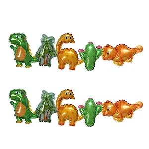 Dinosaur Theme Shape Foil Balloon Garland for Kids Birthday Party Decoration(Pack of 2)