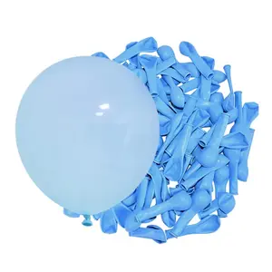100pcs 9 Party Decoration Pastel color Balloons Macaron Candy Colored Latex Balloons for Birthday Wedding Engagement Anniversary Christmas Festival-Macaron (100 Pcs Blue)