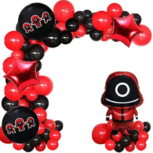 Game Balloons Garland Kit - 36pcs Including Game with RoundStar Arch Latex Balloons for Party Decoration