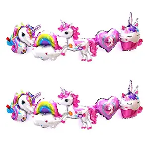 Unicorn Shape Theme Foil Balloon Garland for Birthday Party Decoration(Pack of 2)