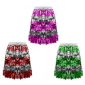 Grass Skirt Hawaiian Skirts Party Decorations Favors Supplies Multicolor Grass Skirts for Adult Elastic Multicolour