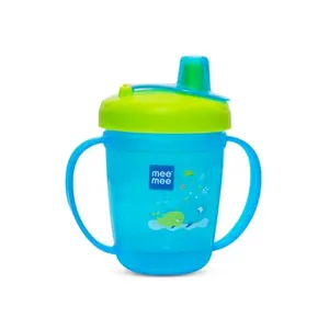 Mee Mee Easy Grip Sipper Cup with Twin Handle (180 ml Blue)