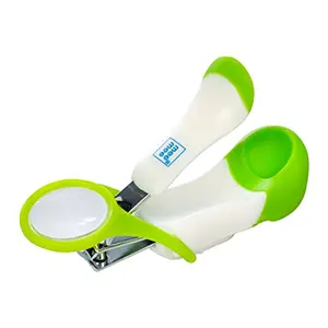 Mee Mee Gentle Nail Clipper with Magnifier White/Green
