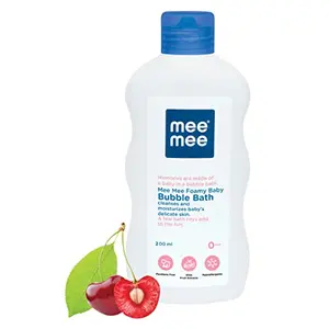 "Mee Mee Foamy Baby Body Wash & Bubble Bath with Cherry and Fruit Extracts | Dermatologically Tested | No Tears Formula | Mild & Natural Extracts | 0 to 2 years | Pack of 1-200 ML