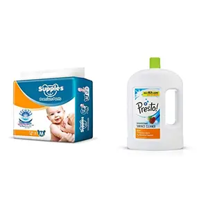 Supples Baby Pants Diapers Medium 72 Count - Presto! Disinfectant Floor Cleaner Pine 2 L