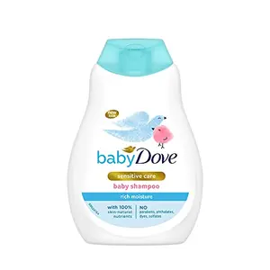 Baby Dove Shampoo 200 ml Mild No Tears Rich Moisture Baby Shampoo for kids Gentle Care for Baby's Soft Hair - No sulphate no Paraben shampoo