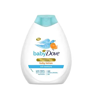 Baby Dove Rich Moisture Baby Lotion 400 ml | Gentle Baby Lotion for Baby's Soft Skin | Body Lotion for Kids | Hypoallergenic No Sulphates No Parabens