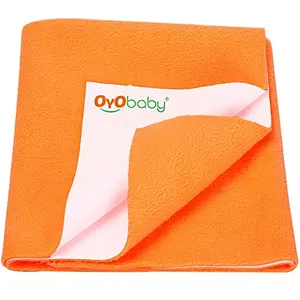 OYO BABY Waterproof Mattress Protector Sheet for Kids and Adults (Large (140cm x 100cm) Peach)