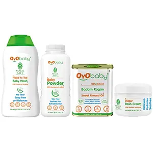 OYO BABY Kit Combo Offers 4 Skin and Hair Care Baby Products