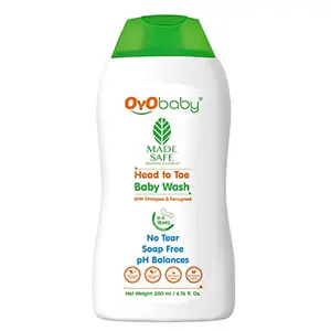 OYO BABY Body Wash/Baby Daily Moisturising Bath for Delicate Skin Cream 200ml