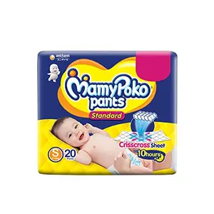 MamyPoko Pants Standard Diapers Small (S) 20 Count 4-8 kg