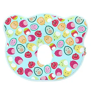 OYO BABY Memory Foam Baby Head Shaping Pillow Baby Pillow for Preventing Flat Head Syndrome 25 cm X 21 cm X 4.2 cm 0months+ Fruit Print