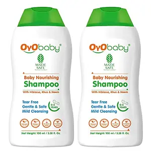 OYO BABY® Baby No More Tears Baby Shampoo for Newborn Babies 100ml (Pack of 2)